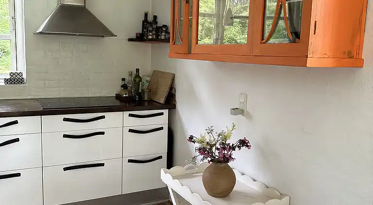 Gemütliches, reetgedecktes Ferienhaus-ladestation