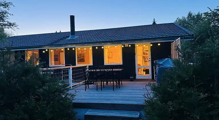 Idyllisches Ferienhaus in Strandnähe