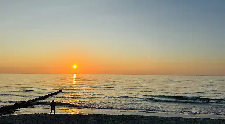 Idyllisches Ferienhaus in Strandnähe