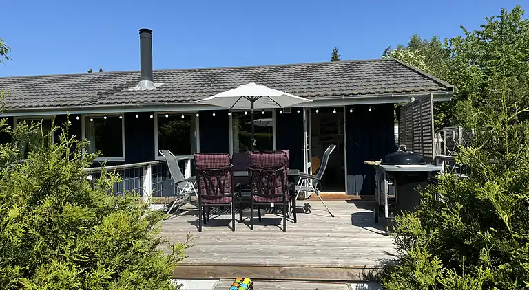 Idyllisches Ferienhaus in Strandnähe