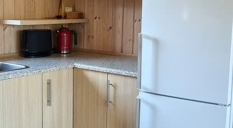 Schönes Ferienhaus mit Terrasse.