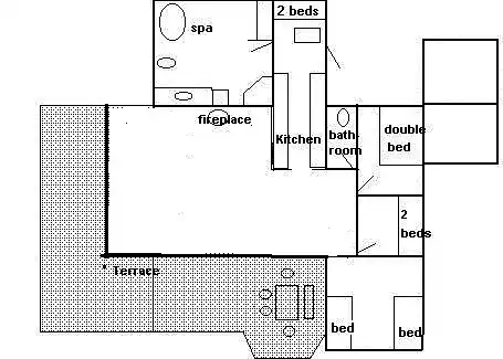Wunderschönes Ferienhaus 600m vom Meer entfernt.