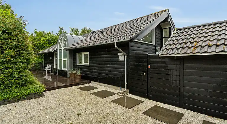 Lækkert sommerhus med panoramaudsigt og udespa