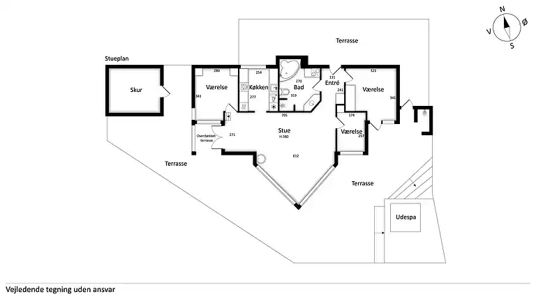 Lækkert sommerhus med panoramaudsigt og udespa