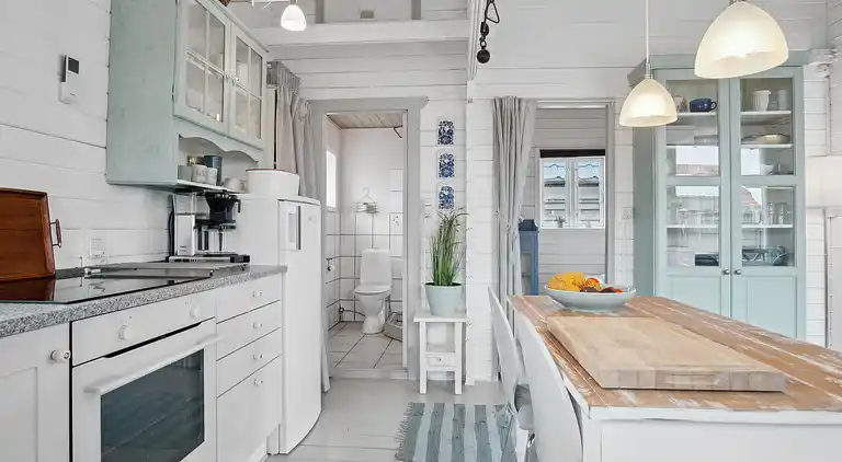 Ferienhaus in Strandnähe + Restaurants