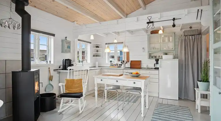 Ferienhaus in Strandnähe + Restaurants