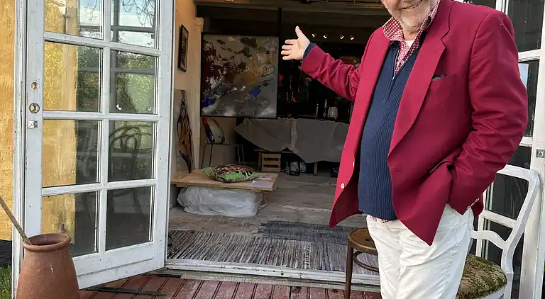 Hyggelig, ældre ejendom på Ærø.