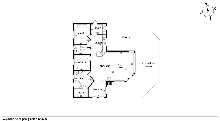 Schönes Sommerhaus mit Meerblick