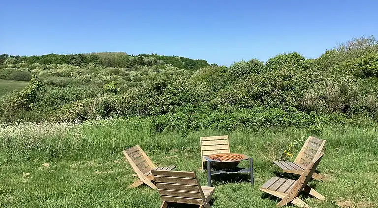 Fredfyldt sommerhus ved strand og natur