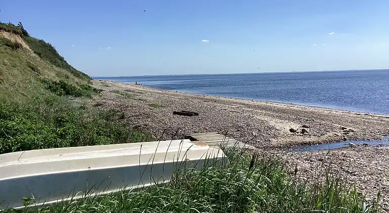 Fredfyldt sommerhus ved strand og natur