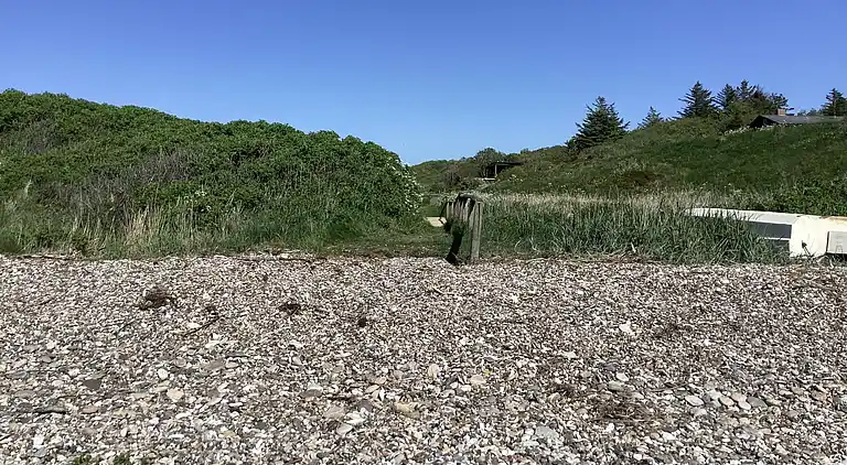 Fredfyldt sommerhus ved strand og natur