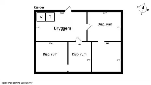 Wunderschöne gelbe Landvilla am Wasser.