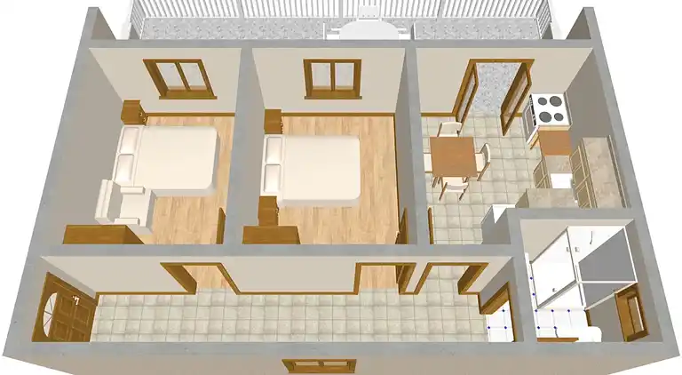 Two bedroom apartment near beach Grebaštica (Šibenik)