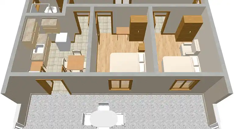 Two bedroom apartment near beach Grebaštica (Šibenik)