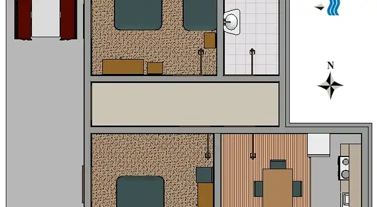 2-Zimmer-Ferienwohnung mit Terrasse und Meerblick Sali, Dugi