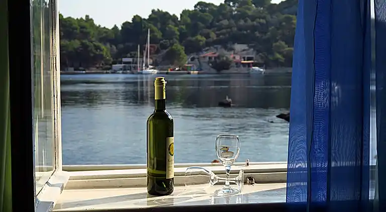 1-Zimmer-Ferienwohnung am Strand Okuklje, Mljet (A-4912-d)