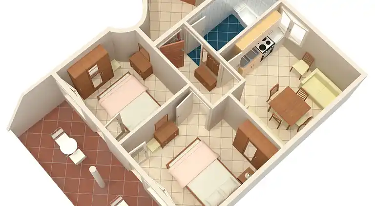 2-Zimmer-Ferienwohnung mit Terrasse und Meerblick Tisno,