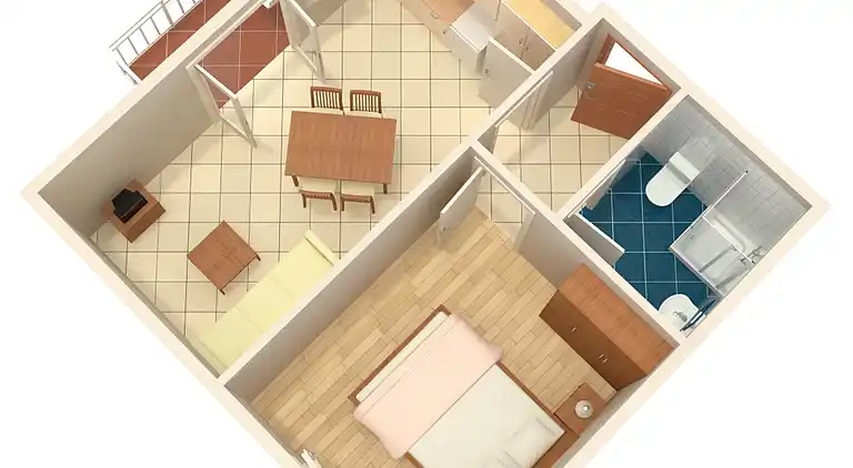 1-Zimmer-Ferienwohnung mit Terrasse und Meerblick Njivice,