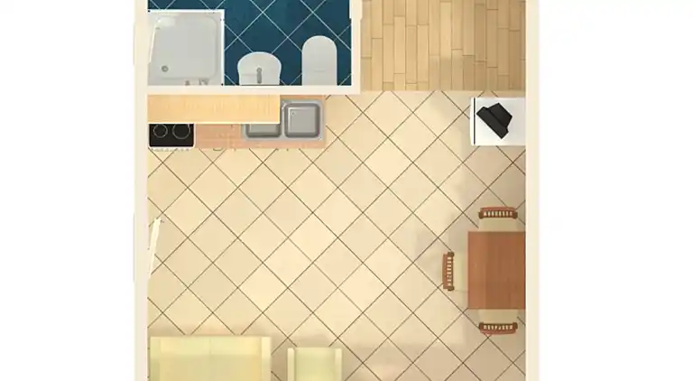 One bedroom apartment with terrace Jadranovo, Crikvenica