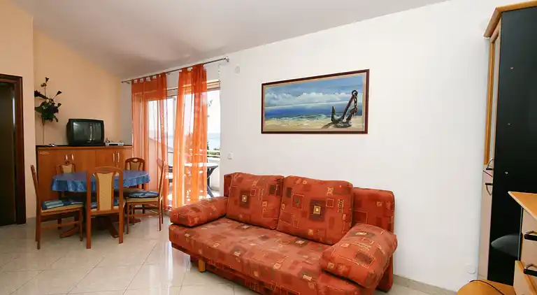 1-Zimmer-Ferienwohnung mit Balkon und Meerblick Dramalj,