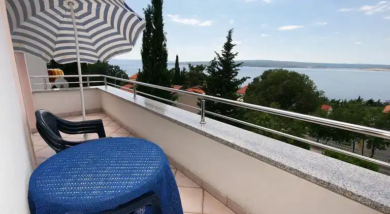 1-Zimmer-Ferienwohnung mit Balkon und Meerblick Dramalj,