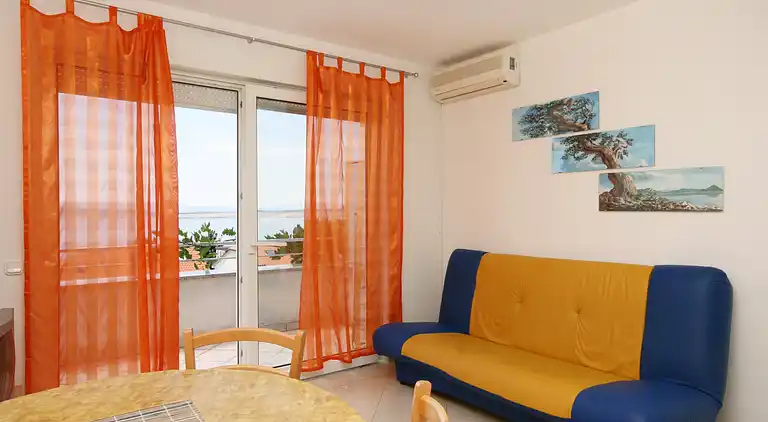 1-Zimmer-Ferienwohnung mit Balkon und Meerblick Dramalj,