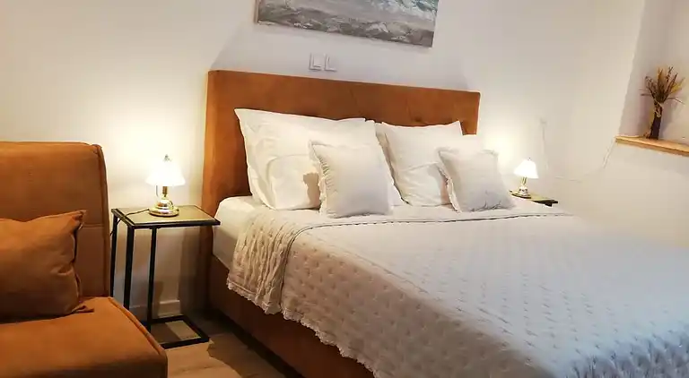 One bedroom apartment with terrace and sea view Podstrana,