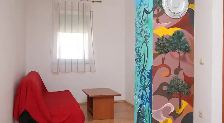 Three bedroom apartment with terrace and sea view Novalja,