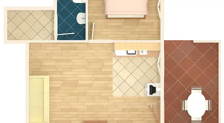 1-Zimmer-Ferienwohnung am Strand Zubovici, Pag (A-6356-d)