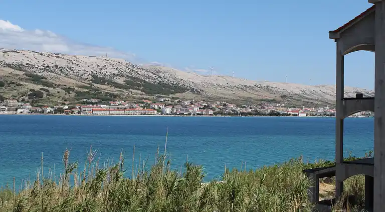 2-Zimmer-Ferienwohnung mit Terrasse und Meerblick Pag