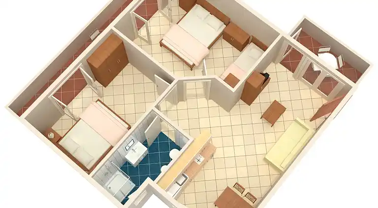 2-Zimmer-Ferienwohnung mit Terrasse Umag (A-7171-a)