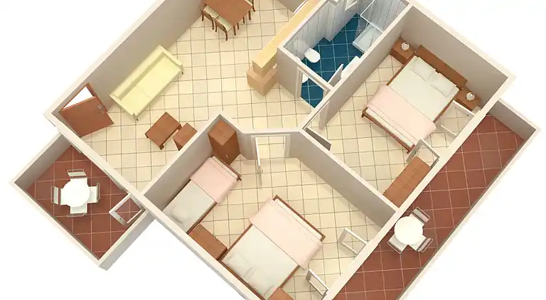 2-Zimmer-Ferienwohnung mit Terrasse Umag (A-7171-a)