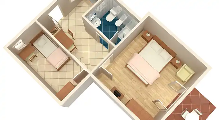 2-Zimmer-Ferienwohnung mit Terrasse Umag (A-7171-c)