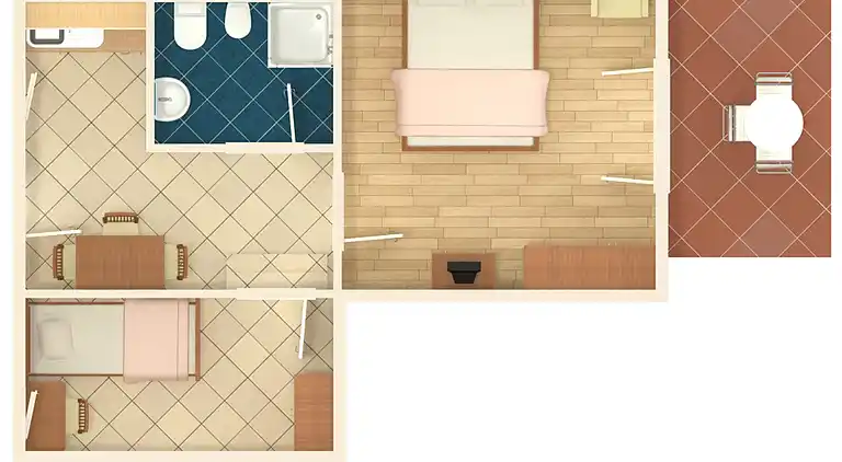 2-Zimmer-Ferienwohnung mit Terrasse Umag (A-7171-c)