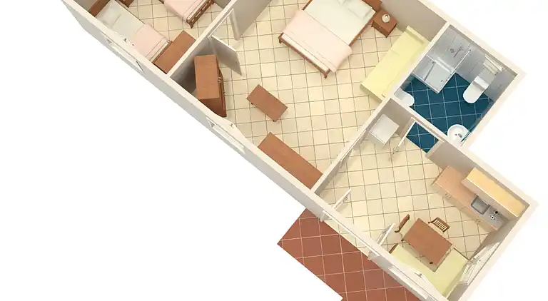 2-Zimmer-Ferienwohnung mit Terrasse Umag (A-7171-b)