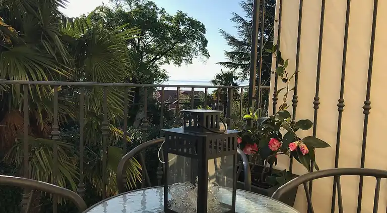 One bedroom apartment with terrace and sea view Lovran,