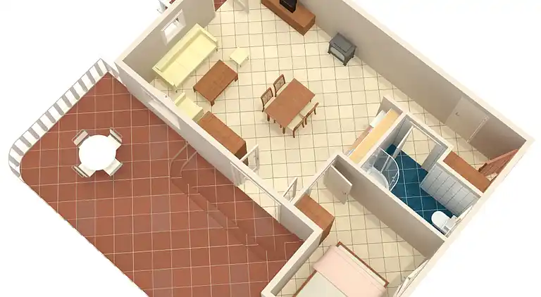 1-Zimmer-Ferienwohnung am Strand Okrug Gornji, Ciovo