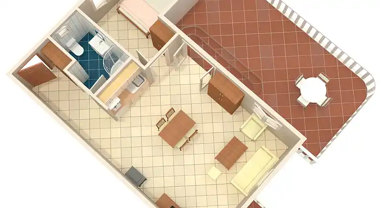 1-Zimmer-Ferienwohnung am Strand Okrug Gornji, Ciovo