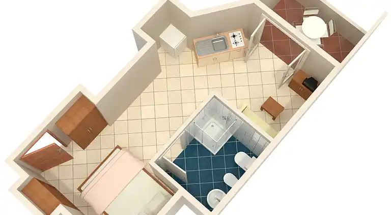 Studio Appartement mit Terrasse Rovinj (AS-9701-b)