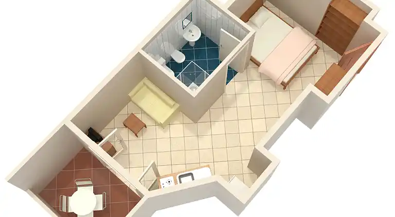 Studio Appartement mit Terrasse Rovinj (AS-9701-b)