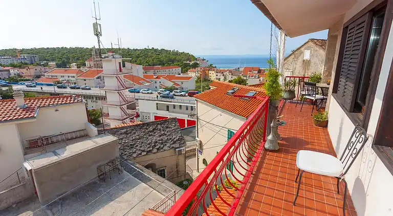 Studio Appartement mit Terrasse und Meerblick Makarska