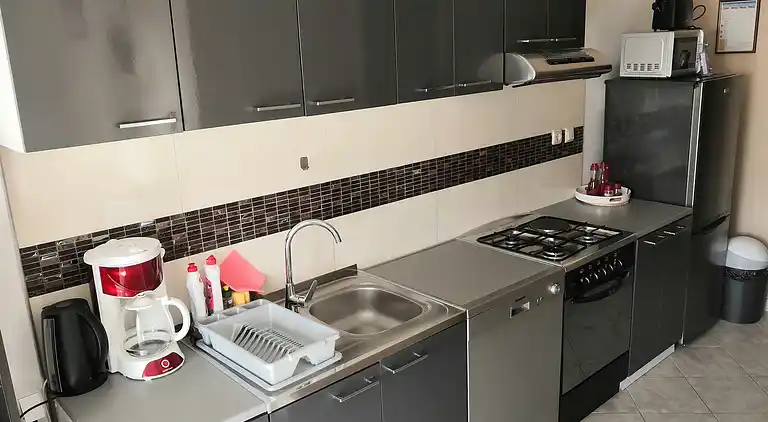 Two bedroom apartment with terrace and sea view Drvenik