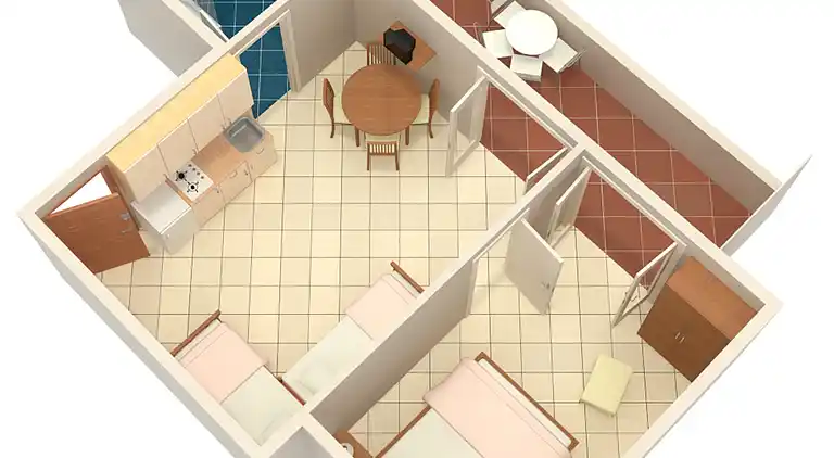 Studio flat with balcony and sea view Bibinje, Zadar