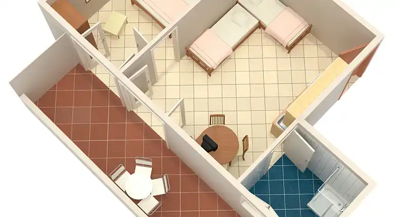 Studio flat with balcony and sea view Bibinje, Zadar