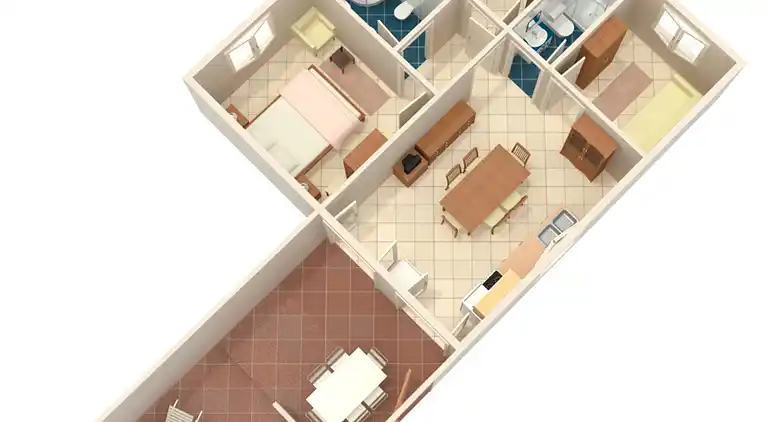 Two bedroom apartment near beach Seget Vranjica, Trogir