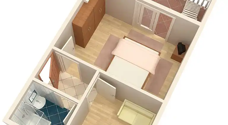 1-Zimmer-Ferienwohnung mit Terrasse und Meerblick Selce,