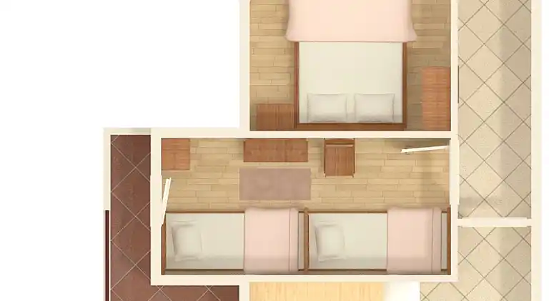 Two bedroom apartment with terrace and sea view Stari Grad,