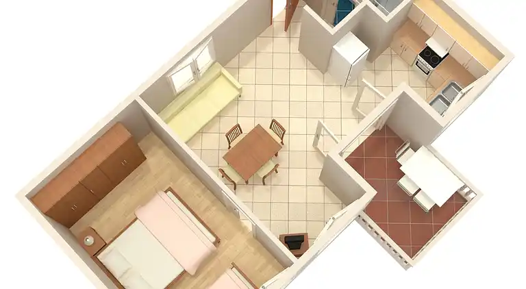 1-Zimmer-Ferienwohnung am Strand Brodarica (Sibenik)