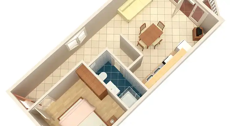 1-Zimmer-Ferienwohnung am Strand Brodarica (Sibenik)