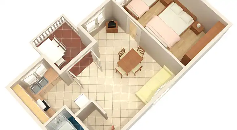 1-Zimmer-Ferienwohnung am Strand Brodarica (Sibenik)